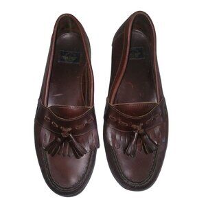 DOCKER'S Men's Leather Tassled Business Casual Slide Loafer 9 Career Formal Desi